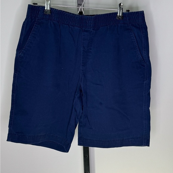 Lands' End Blue Flat Front Shorts Casual Style - Picture 2 of 9